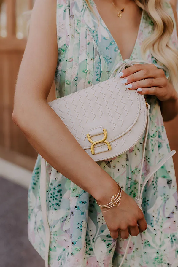 Alise Faux Leather Woven Crossbody in Cream sold by Impressions product image thumbnail 2