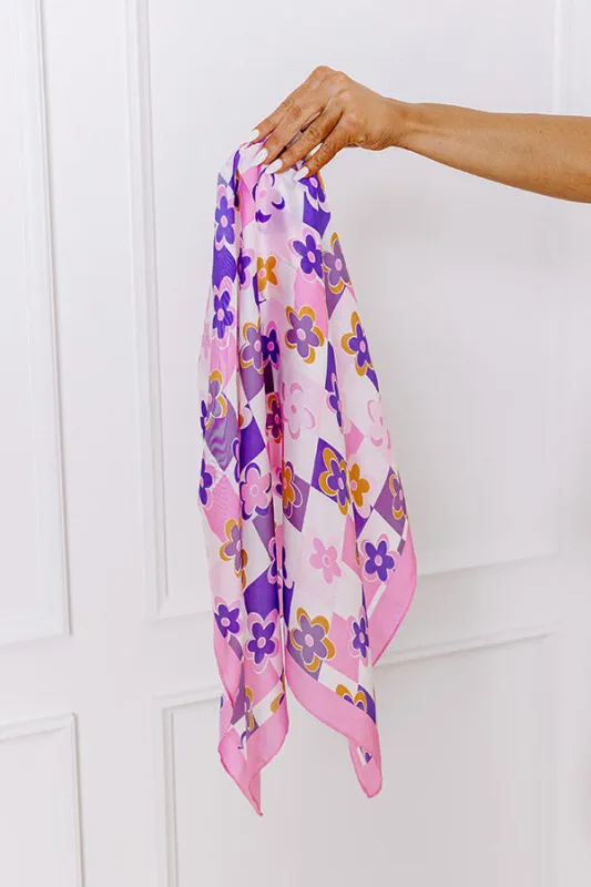 Flower Power Satin Scarf sold by Impressions
