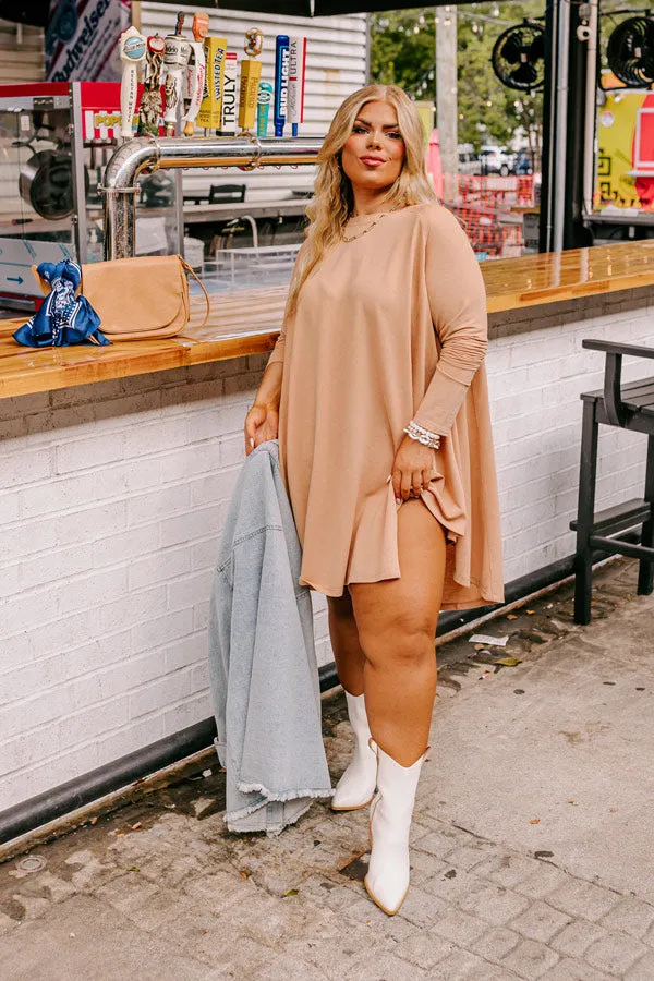 New Chapter Tunic Dress in Iced Latte Curves sold by Impressions product image thumbnail 4