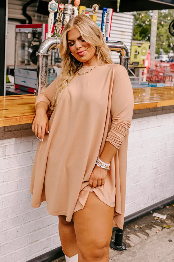 New Chapter Tunic Dress in Iced Latte Curves sold by Impressions