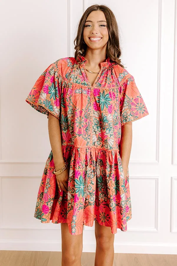 Sunset In Sevilla Floral Mini Dress sold by Impressions product image thumbnail 3