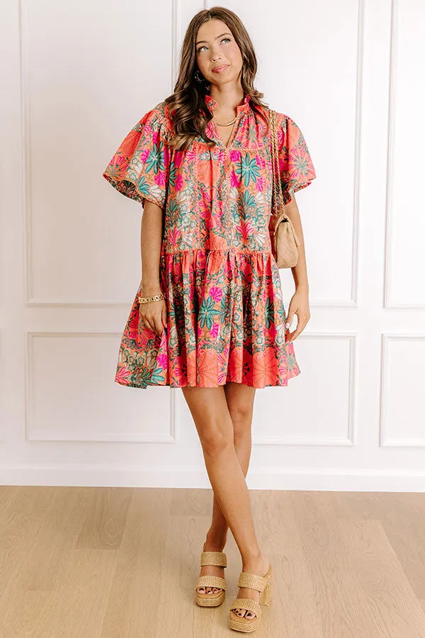 Sunset In Sevilla Floral Mini Dress sold by Impressions