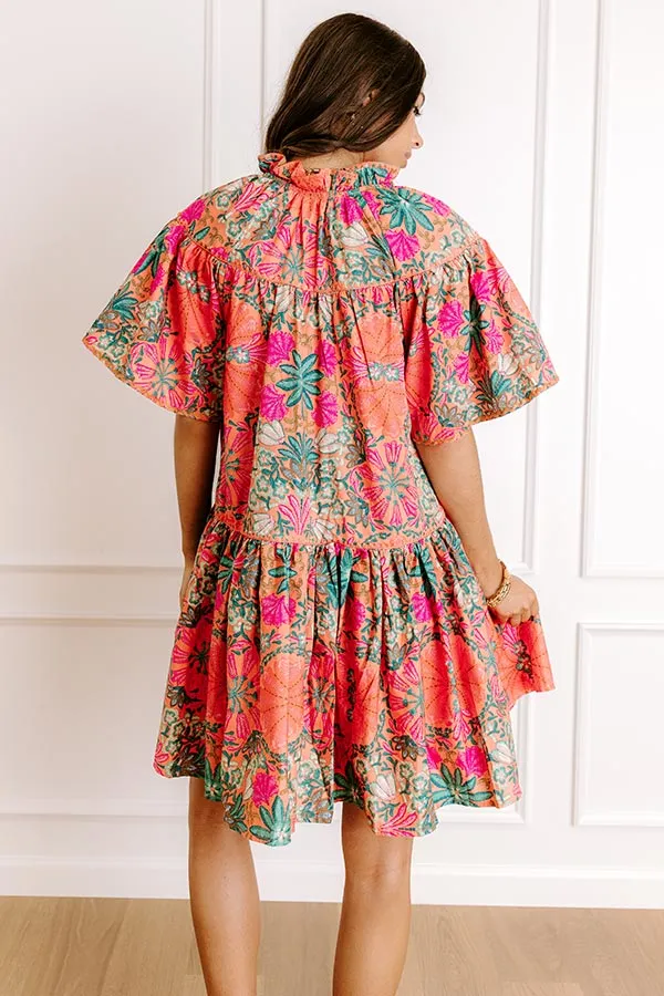 Sunset In Sevilla Floral Mini Dress sold by Impressions product image thumbnail 5