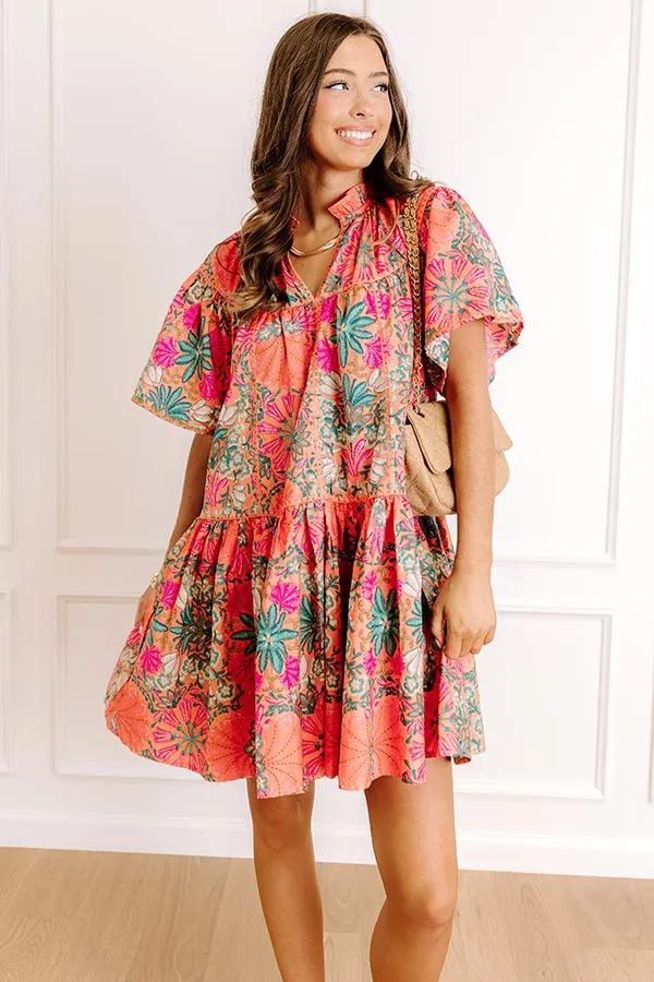 Sunset In Sevilla Floral Mini Dress sold by Impressions product image thumbnail 2