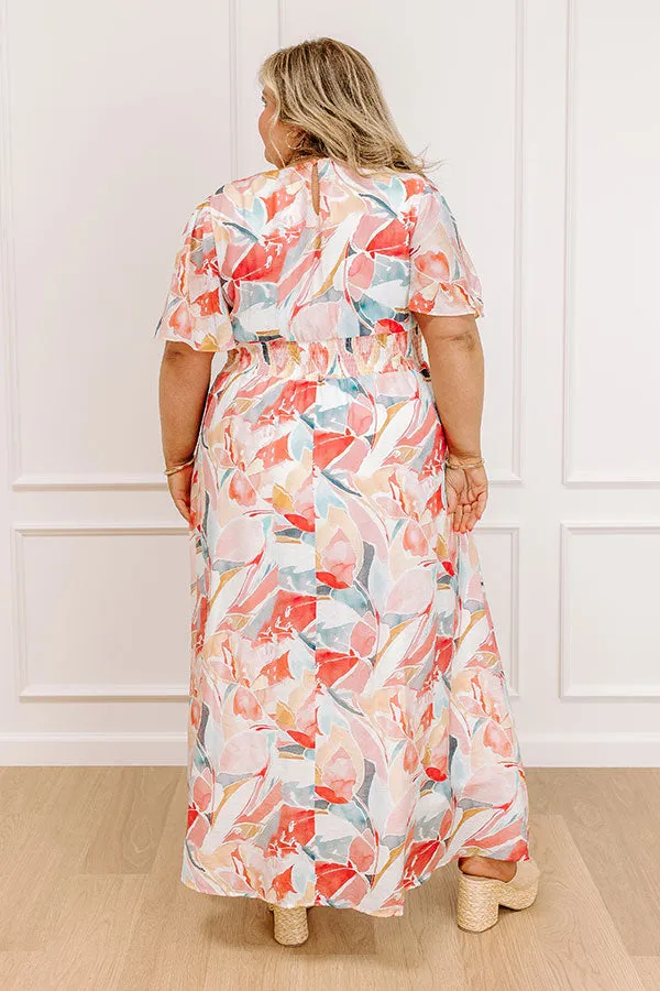 Vivid Vision Watercolor Maxi Dress Curves sold by Impressions product image thumbnail 4