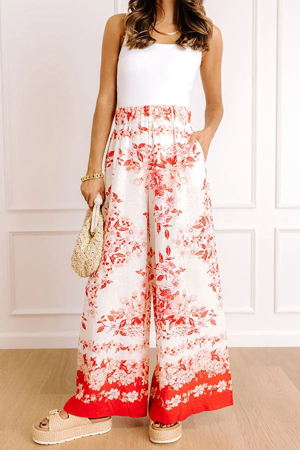 Villa Views High Waist Linen-Blend Pants sold by Impressions