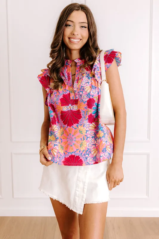 Fiesta Bloom Shift Top sold by Impressions
