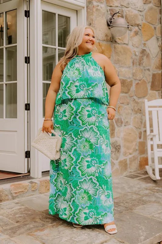 Lagoon Luxe Floral Maxi Dress Curves sold by Impressions