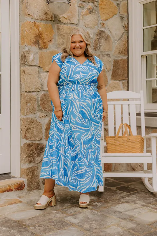 Ocean Whisper Midi Dress Curves sold by Impressions