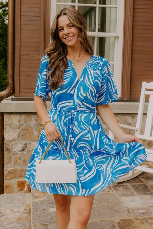 Vacay Charm Mini Dress sold by Impressions