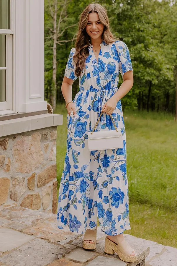 Catalina Island Views Floral Maxi Dress sold by Impressions product image thumbnail 3