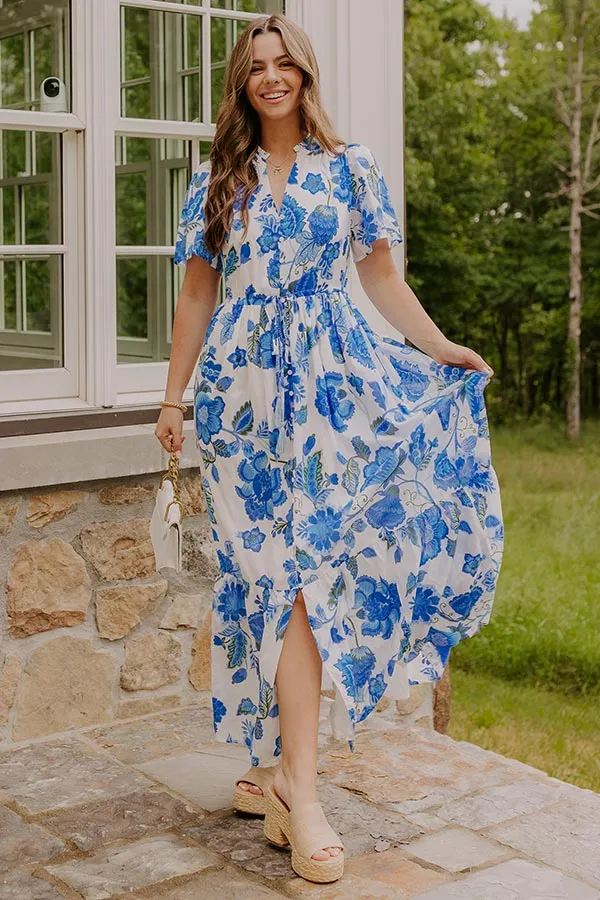 Catalina Island Views Floral Maxi Dress sold by Impressions product image thumbnail 2