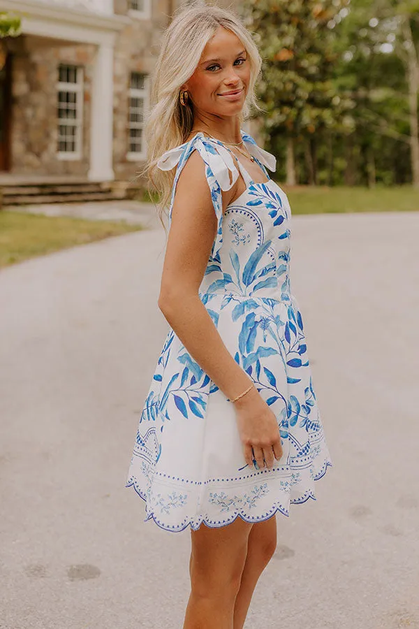 Tropical Date Night Mini Dress in White sold by Impressions product image thumbnail 4