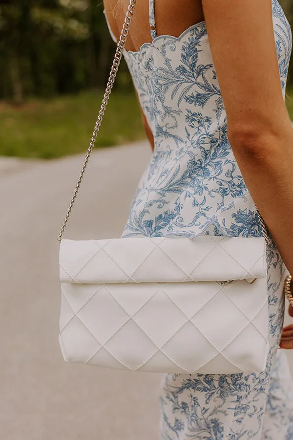 Posh Mode Faux Leather Clutch in Ivory sold by Impressions product image thumbnail 3