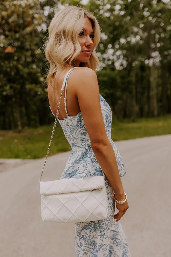 Posh Mode Faux Leather Clutch in Ivory sold by Impressions