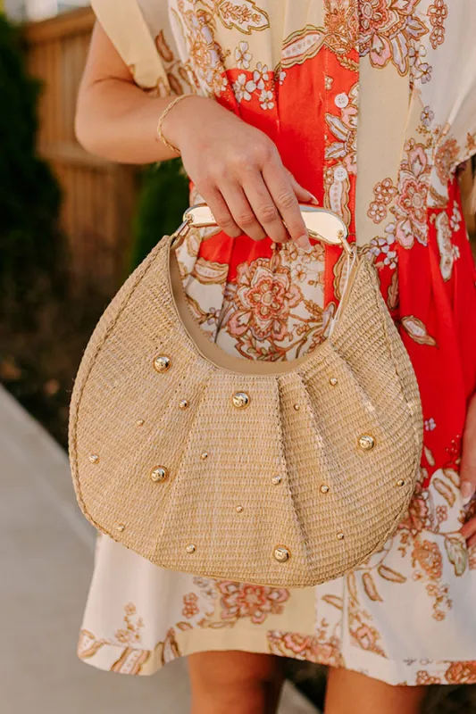 Delilah Raffia Woven Tote sold by Impressions