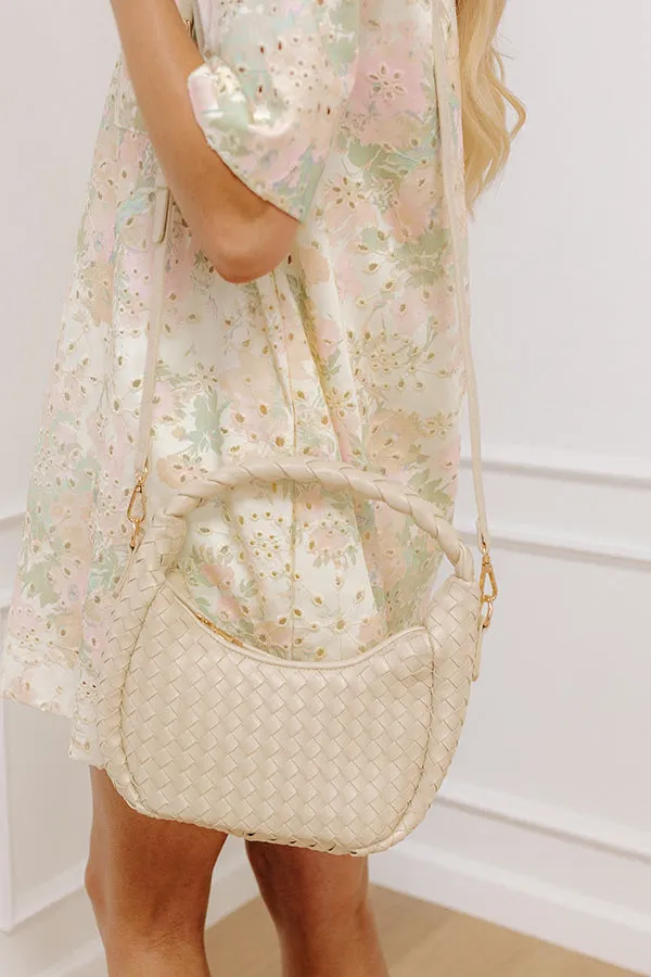 Laken Faux Leather Woven Crossbody in Cream sold by Impressions product image thumbnail 2