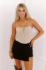 Chic Feeling Lace Up Bodysuit sold by Impressions