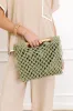 Coastal Cutie Crochet Clutch in Olive sold by Impressions