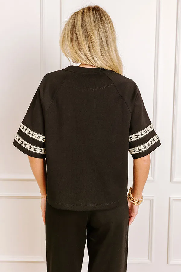 Villa Brunch Shift Top in Black sold by Impressions product image thumbnail 3