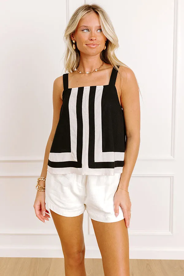 Beachside Bliss Linen-Blend Tank sold by Impressions