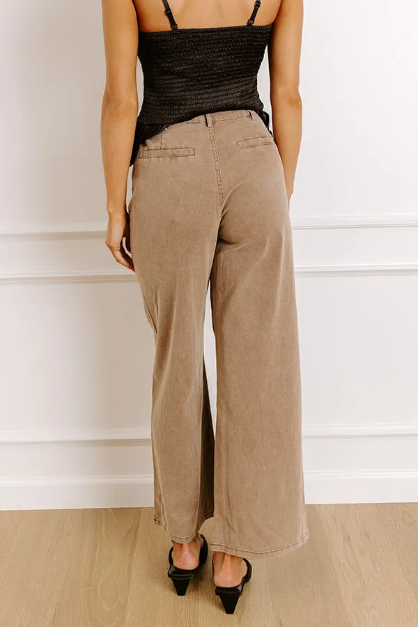The Lana High Waist Wide Leg Jean in Mocha sold by Impressions product image thumbnail 3
