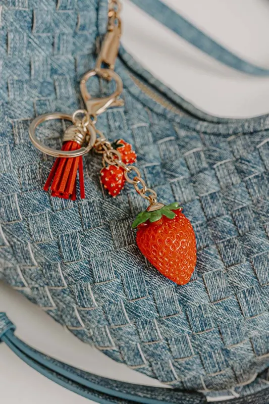 Strawberry Kisses Keychain Bag Charm sold by Impressions