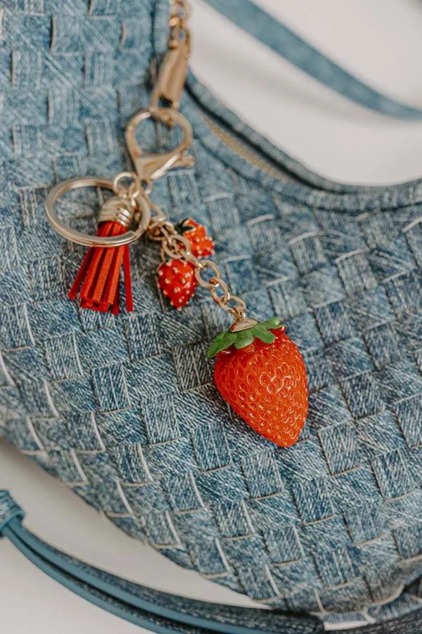 Strawberry Kisses Keychain Bag Charm sold by Impressions
