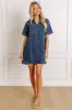 Darling Moment Denim Mini Dress sold by Impressions