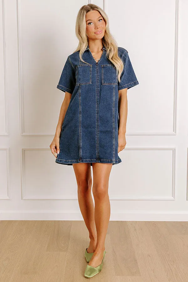Darling Moment Denim Mini Dress sold by Impressions product image thumbnail 3