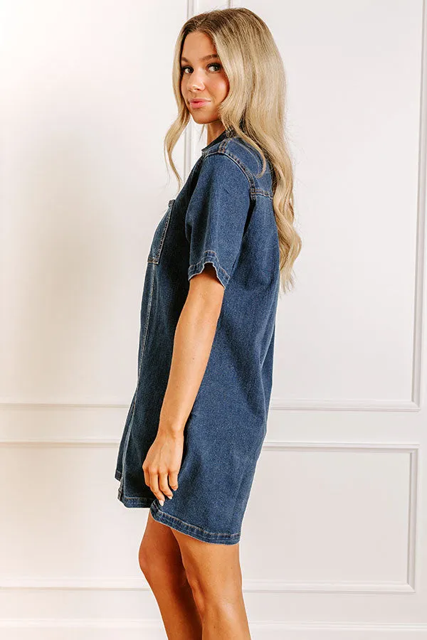 Darling Moment Denim Mini Dress sold by Impressions product image thumbnail 4