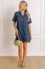 Darling Moment Denim Mini Dress sold by Impressions