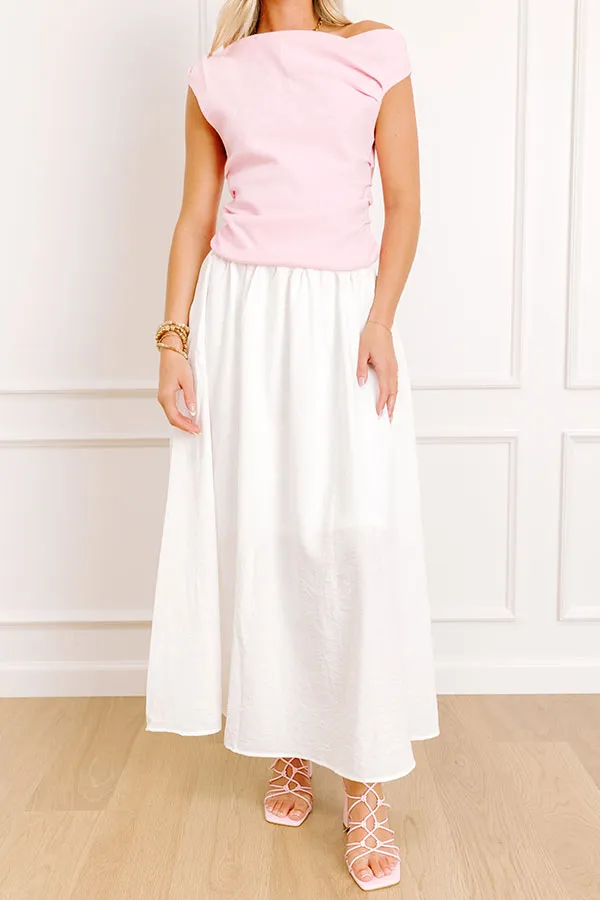 The Eleanor High Waist Midi Skirt sold by Impressions