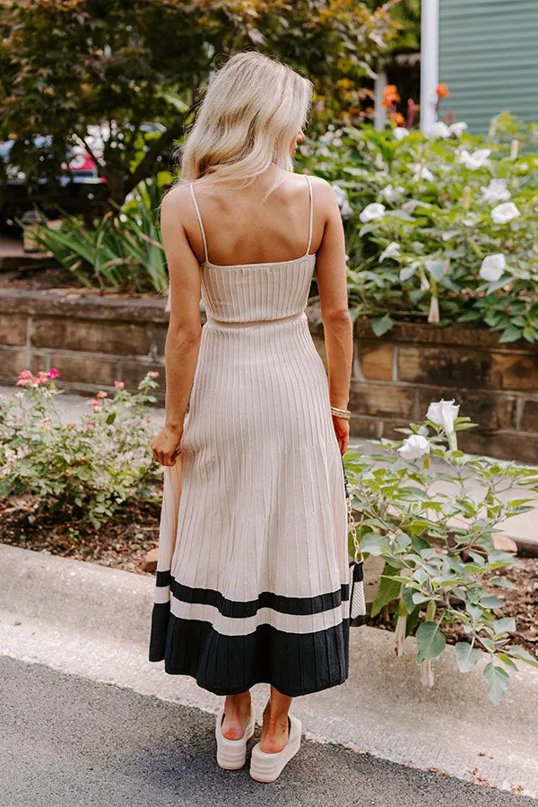 Coastal Cutie Ribbed Maxi Dress in Beige sold by Impressions product image thumbnail 4