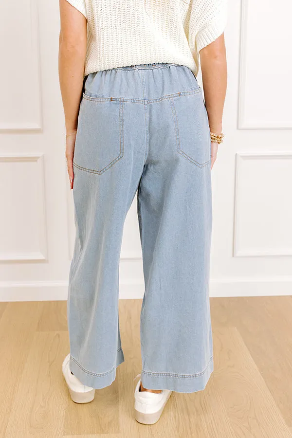 The Matilda High Waist Wide Leg Crop Jean in Light Wash sold by Impressions product image thumbnail 5