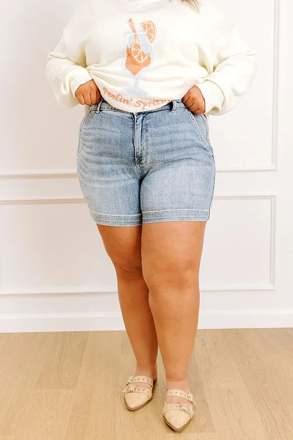 JUDY BLUE Stella High Waist Shorts Curves sold by Impressions
