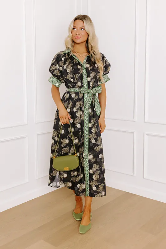 Upper East Ease Floral Midi Dress sold by Impressions