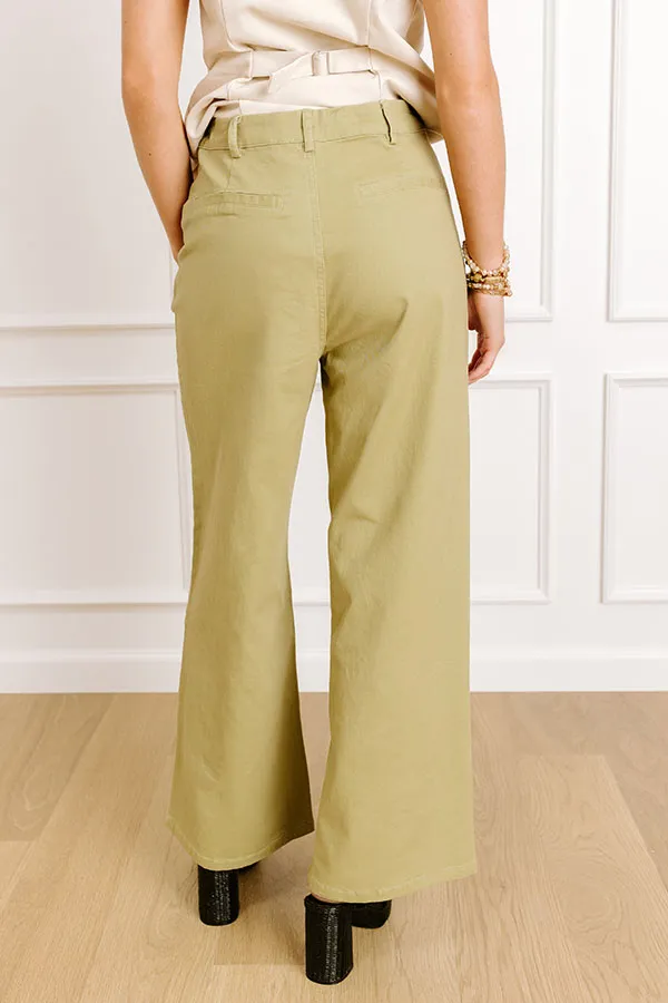 The Lana High Waist Wide Leg Jean in Sage sold by Impressions product image thumbnail 4