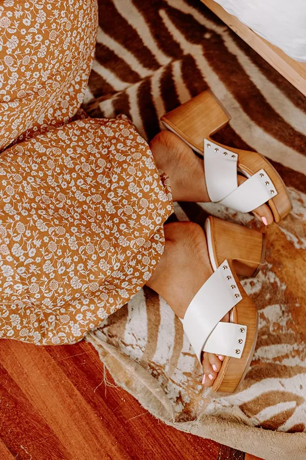 The Mellow Faux Leather Heel in White sold by Impressions product image thumbnail 5