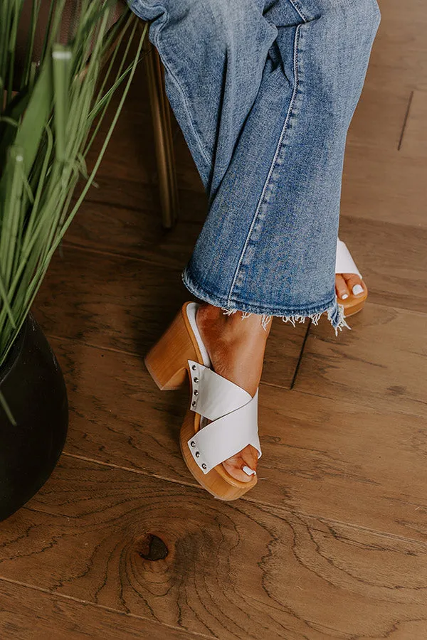 The Mellow Faux Leather Heel in White sold by Impressions product image thumbnail 2