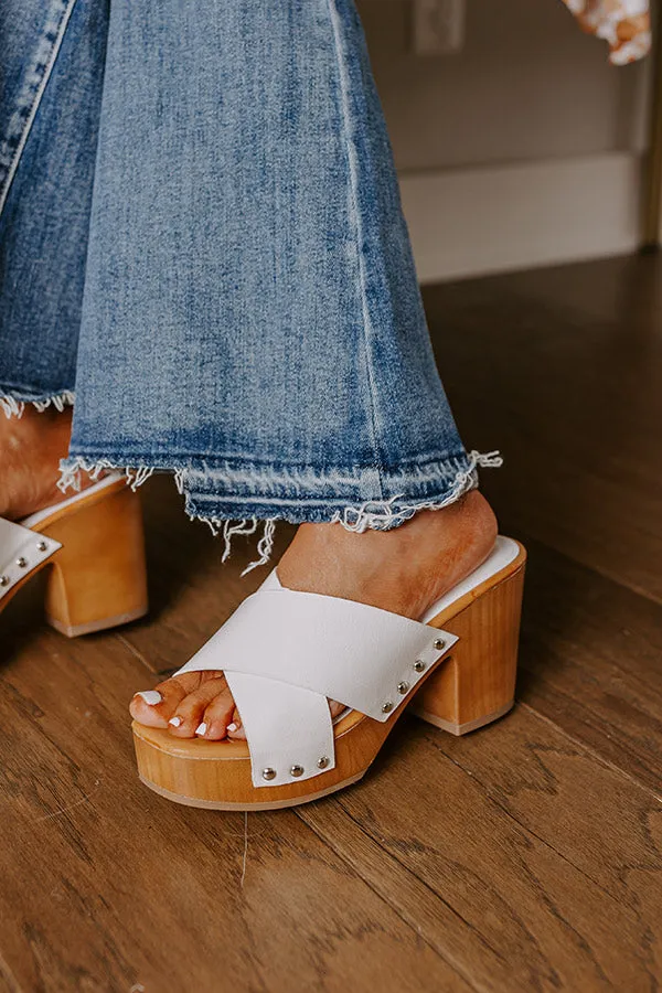 The Mellow Faux Leather Heel in White sold by Impressions product image thumbnail 3