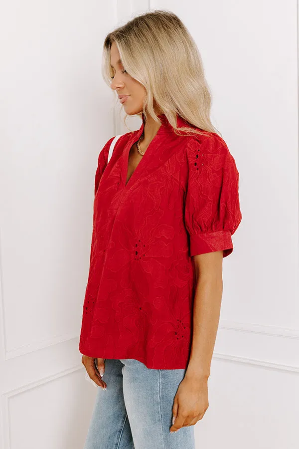 Petals And Pinot Floral Embroidered Top sold by Impressions product image thumbnail 2