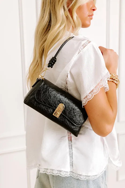 Sweet Energy Faux Leather Purse in Black sold by Impressions