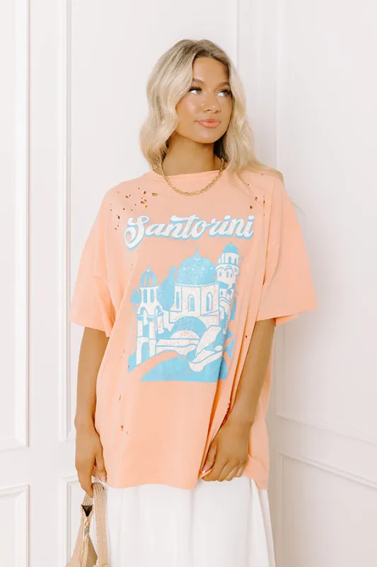 Santorini Distressed Oversized Tee sold by Impressions