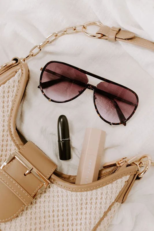 Quay High Profile Aviator Sunnies in Dark Tortoiseshell sold by Impressions