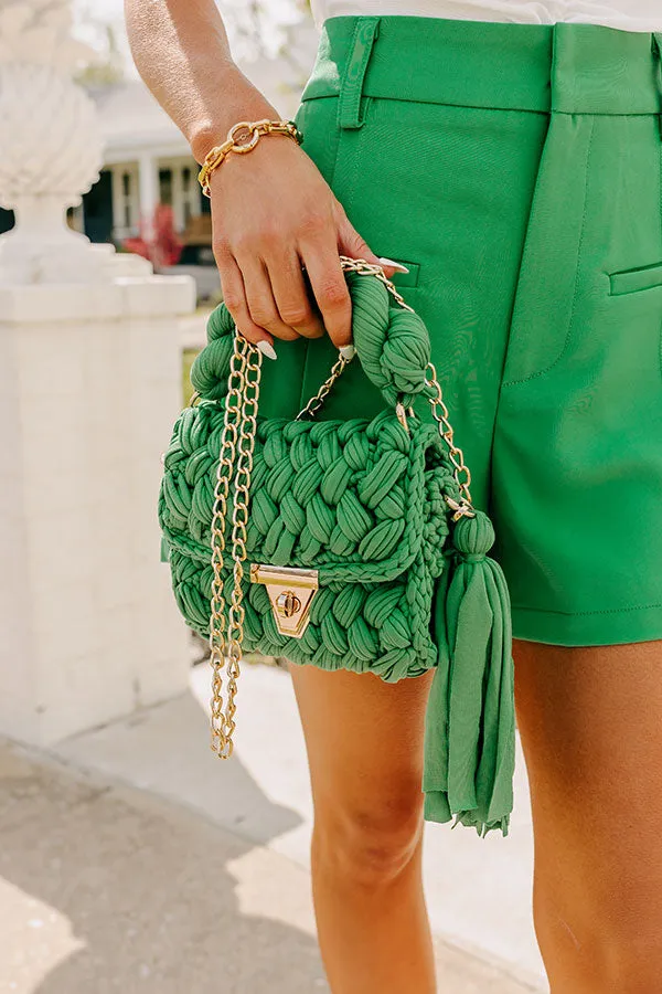 Montego Woven Purse in Green sold by Impressions