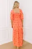 Vineyard Lounge Floral Embroidered Midi Dress sold by Impressions