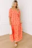 Vineyard Lounge Floral Embroidered Midi Dress sold by Impressions