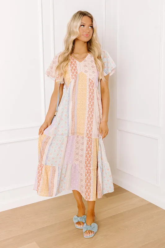 Boho Charm Floral Midi Dress sold by Impressions