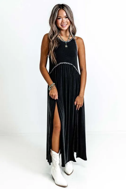 Fashion Queen Maxi Dress in Vintage Black sold by Impressions